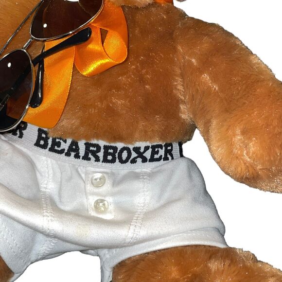 Build A Bear Boxer Plush Teddy Sunglasses Underwear Shorts Tongue Nursery Decor - Picture 7 of 11
